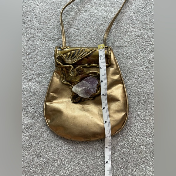 🚚MOVING SALE Vintage 1970 Carvalhu's Brutalist Amethyst Brass & bronze Leather - Picture 15 of 16